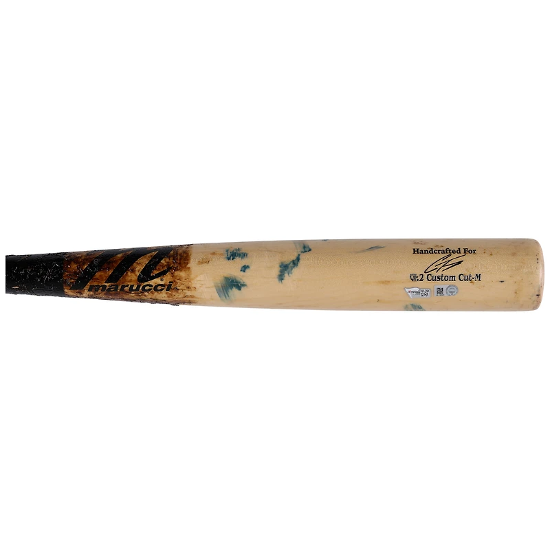 Gleyber Torres New York Yankees Game-Used Black and Tan Marucci Broken Bat vs. Minnesota Twins on September 7, 2022 - Game Two of Doubleheader