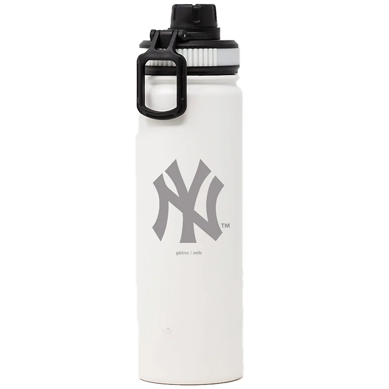 Copains de golf Yankees de New York blancs 21oz. Bouteille à large goulot avec couvercle sport