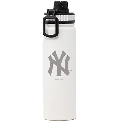 Copains de golf Yankees de New York blancs 21oz. Bouteille à large goulot avec couvercle sport