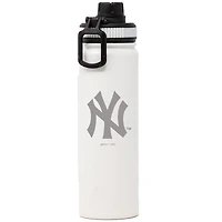 Copains de golf Yankees de New York blancs 21oz. Bouteille à large goulot avec couvercle sport