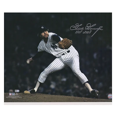 Photo de lanceur autographiée de Goose Gossage, des Yankees de New York, 40,6 x 50,8 cm, avec inscription « Temple de la renommée 2008 ».