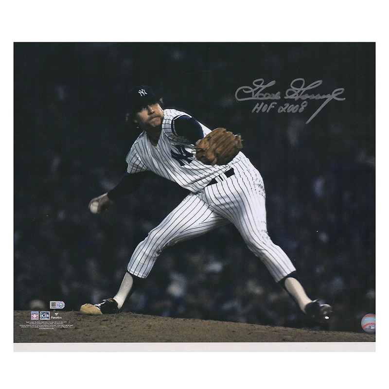 Goose Gossage New York Yankees Autographed 16" x 20" Pitching Photograph with "HOF 2008" Inscription