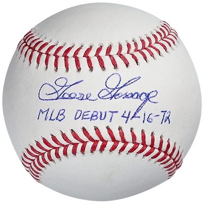 Baseball autographié par Goose Gossage des Yankees de New York avec l'inscription « MLB Debut 4-16-72 »