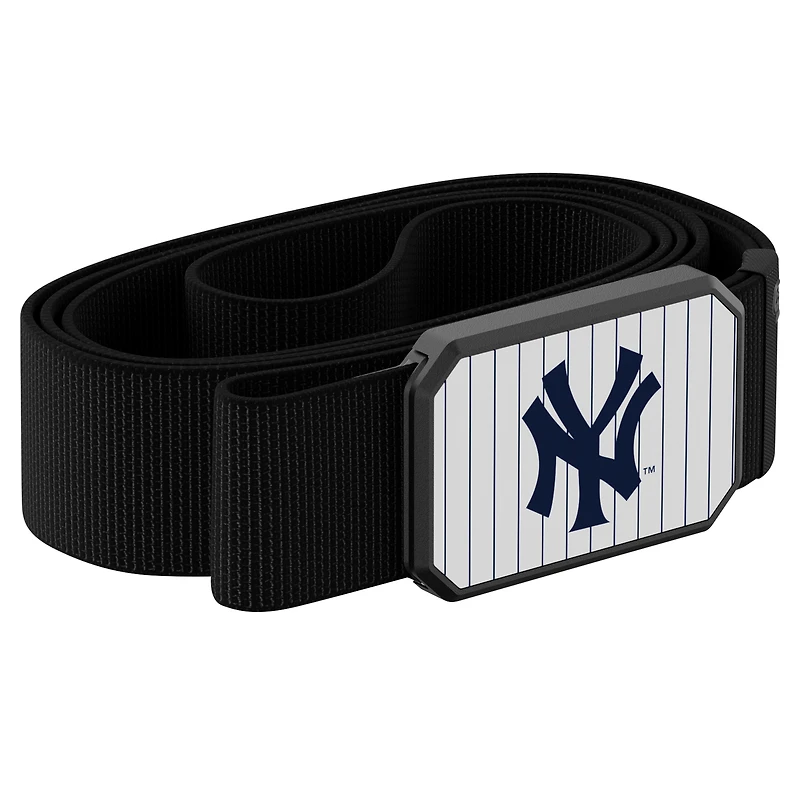 Ceinture noire Groove Life New York Yankees avec boucle aux couleurs de l'équipe