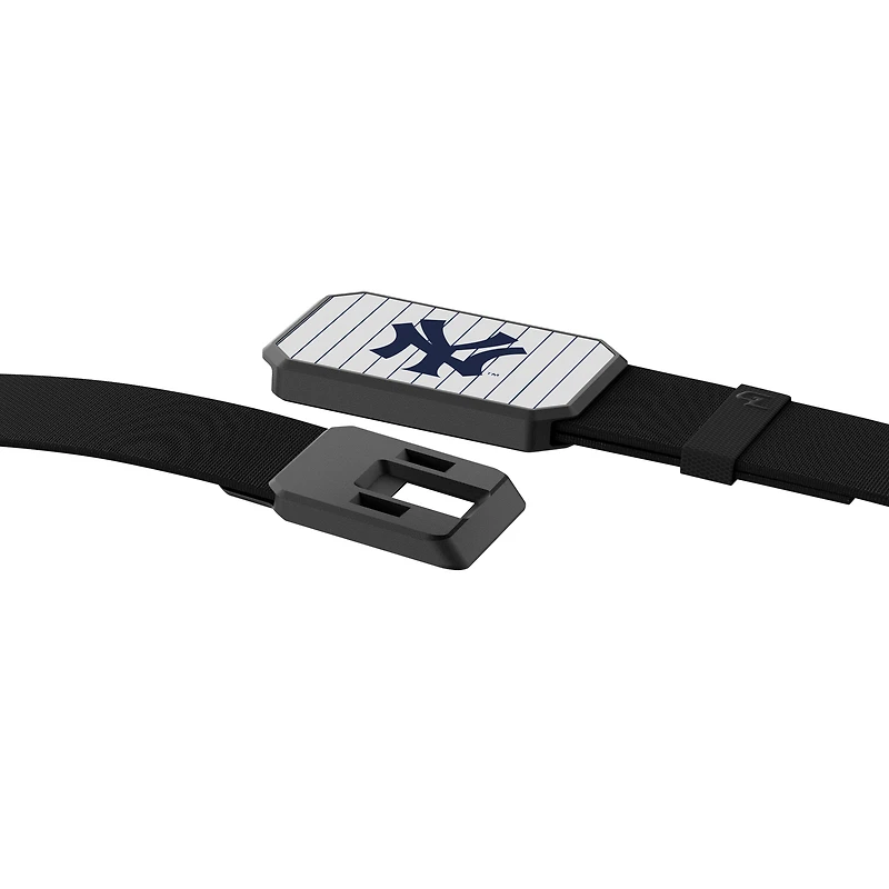 Ceinture noire Groove Life New York Yankees avec boucle aux couleurs de l'équipe