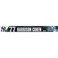 Harrison Cohen New York Yankees Player-Issued #77 Nameplate from 2026 MLB Spring Training