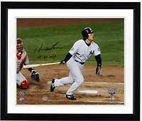 Hideki Matsui New York Yankees Autographed 16" x 20" 2009 World Series Hitting Photograph with ''09 WS MVP'' Inscription
