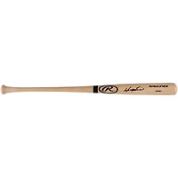 Batte de baseball Pro Model Rawlings Blonde autographiée par Hideki Matsui des Yankees de New York