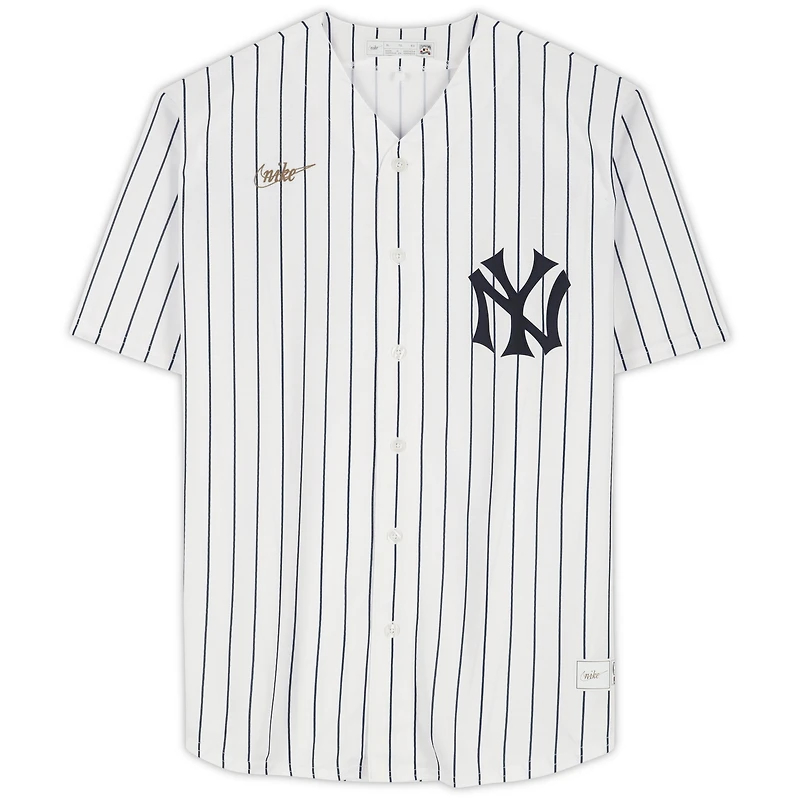 Hideki Matsui New York Yankees Autographed White Nike Cooperstown Collection Pinstripe Replica Jersey