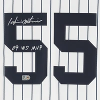 Hideki Matsui New York Yankees Autographed White Nike Cooperstown Collection Pinstripe Replica Jersey with "09 WS MVP" Inscription