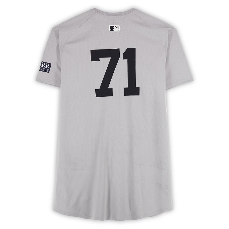 Ian Hamilton New York Yankees ALDS Player-Worn #71 Gray Nike Jersey vs. Kansas City Royals on October 10, 2024
