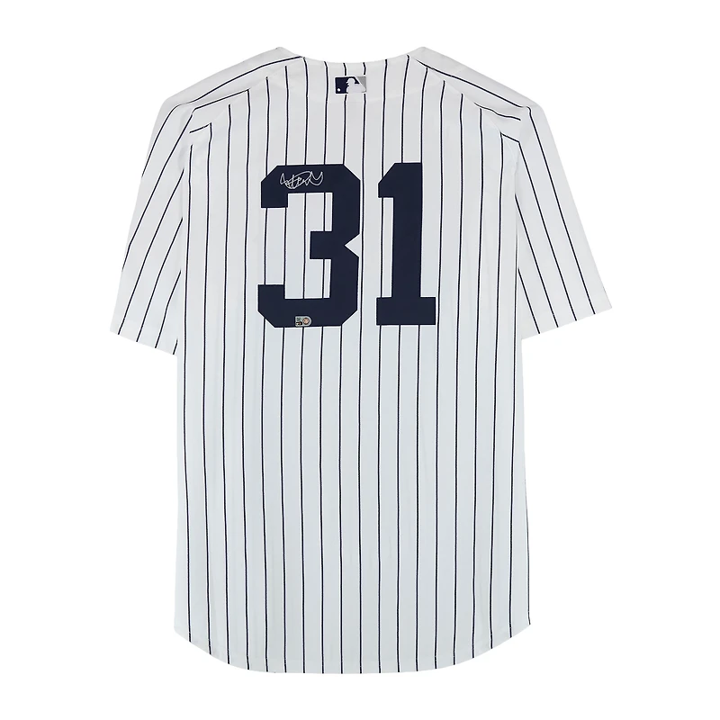 Maillot blanc Mitchell & Ness 2014 autographié par Ichiro Suzuki, des Yankees de New York