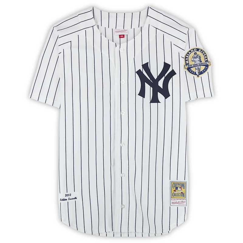Ichiro Suzuki New York Yankees Autographed White Mitchell & Ness Authentic Jersey  