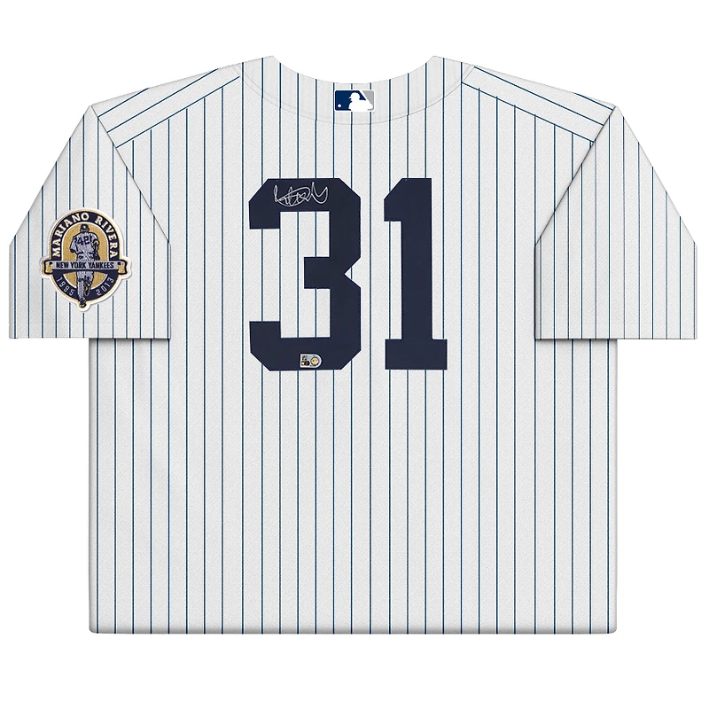 Maillot authentique Mitchell & Ness blanc autographié par Ichiro Suzuki, des Yankees de New York