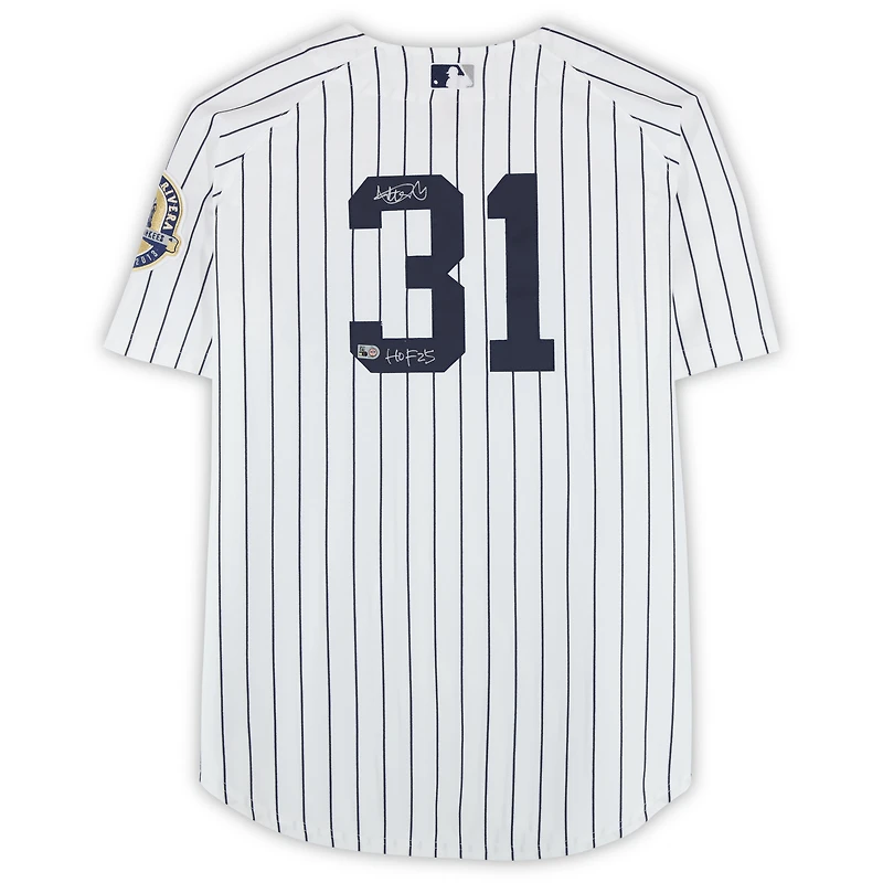 Ichiro Suzuki New York Yankees Autographed White Mitchell & Ness Authentic Jersey with "HOF 2025" Inscription 