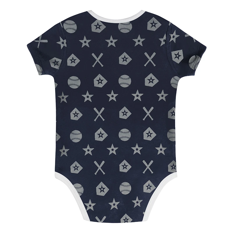 Infant  Navy New York Yankees On Deck 2-Piece Diaper Cover Set