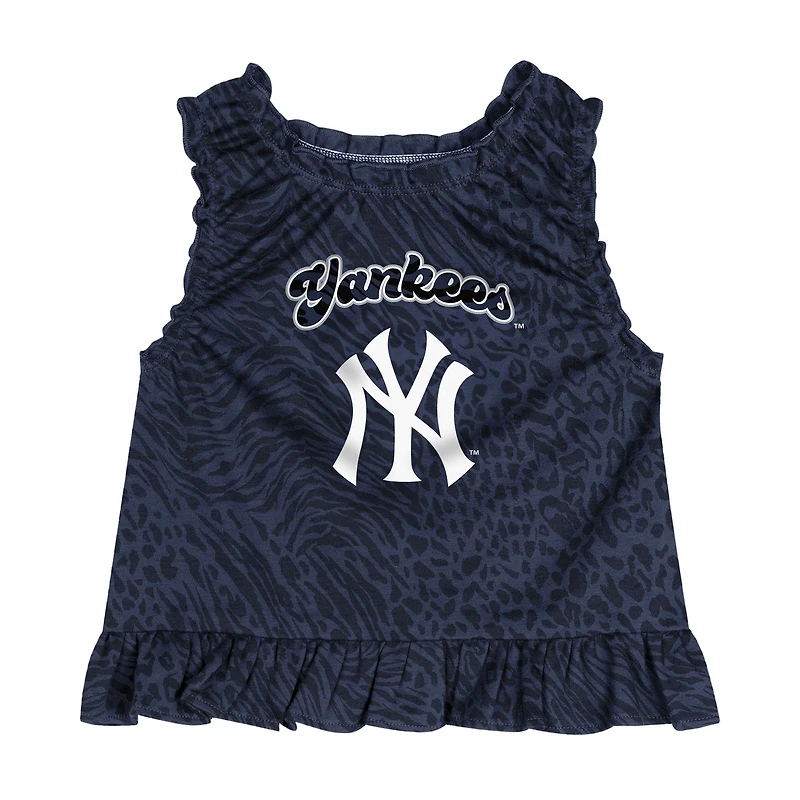 Ensemble robe et bloomer de jeu pour bébé bleu marine des Yankees New York