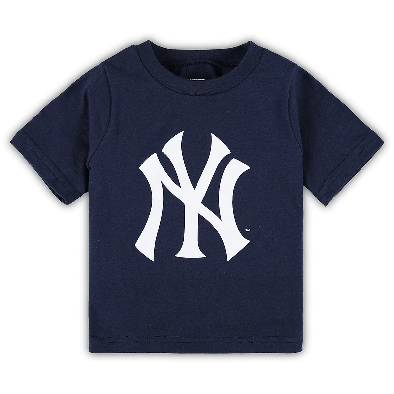 T-shirt bébé marine New York Yankees Team Crew avec logo principal