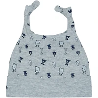 Infant New Era  Heather Gray New York Yankees Critter Cuffed Knit Hat