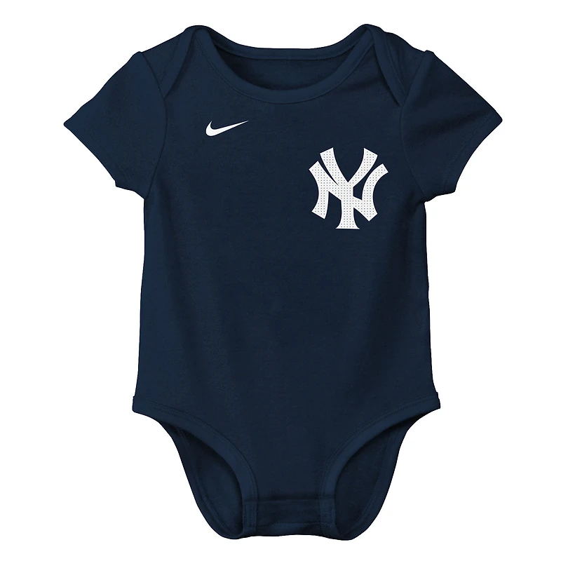 Body Nike Aaron Judge bleu marine avec nom et numéro des Yankees de New York pour bébé