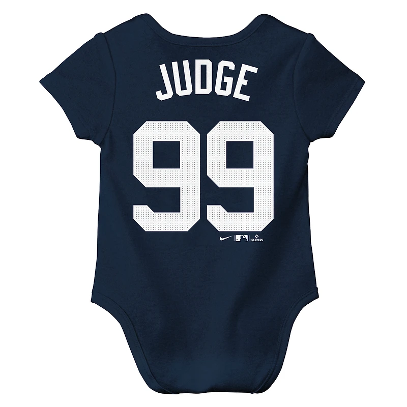Body Nike Aaron Judge bleu marine avec nom et numéro des Yankees de New York pour bébé