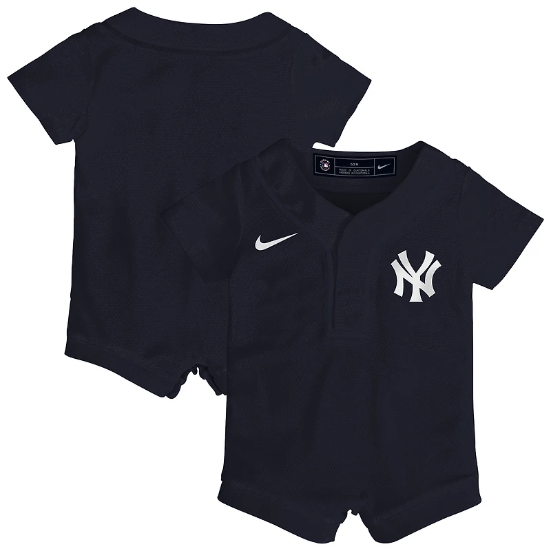 Combinaison-maillot réplique alternative Nike bleu marine des Yankees de New York pour bébé