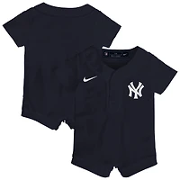 Combinaison-maillot réplique alternative Nike bleu marine des Yankees de New York pour bébé