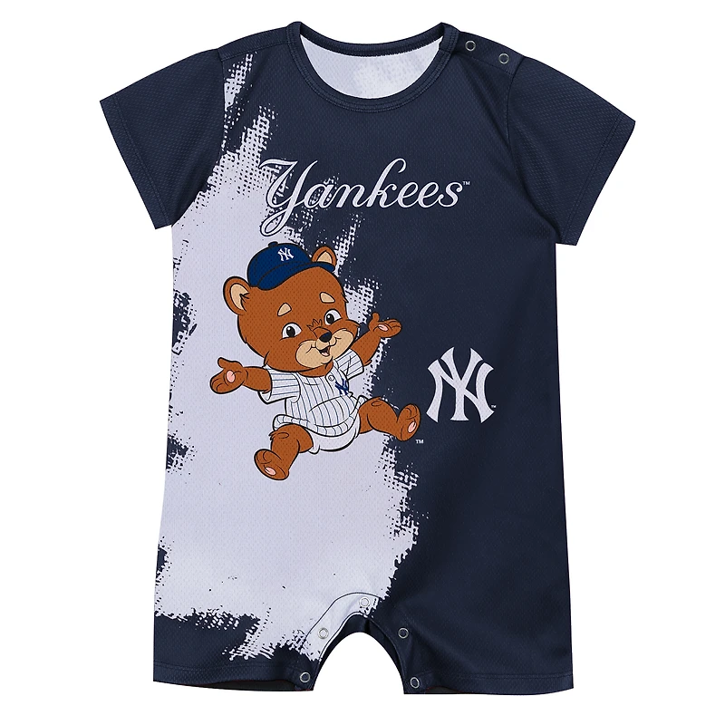 Body bébé mascotte New York Yankees bleu marine Outerstuff
