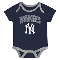 Infant Outerstuff New York Yankees All Day Play Three-Piece Bodysuit Set
