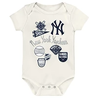 Ensemble de body 3 pièces Baby Outerstuff New York Yankees Home Plate