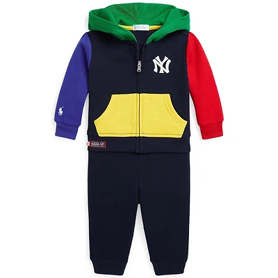 Infant Polo Ralph Lauren  Navy Yankees Fleece Set