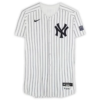 Jake Cousins New York Yankees ALCS Player-Worn #61 White Pinstripe Nike Jersey vs. Cleveland Guardians on October 14, 2024