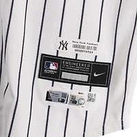 Jake Cousins New York Yankees ALDS Player-Worn #61 White Pinstripe Nike Jersey vs. Kansas City Royals on October 5, 2024