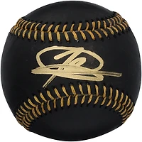 Jasson Domínguez New York Yankees Autographed Black Leather Baseball