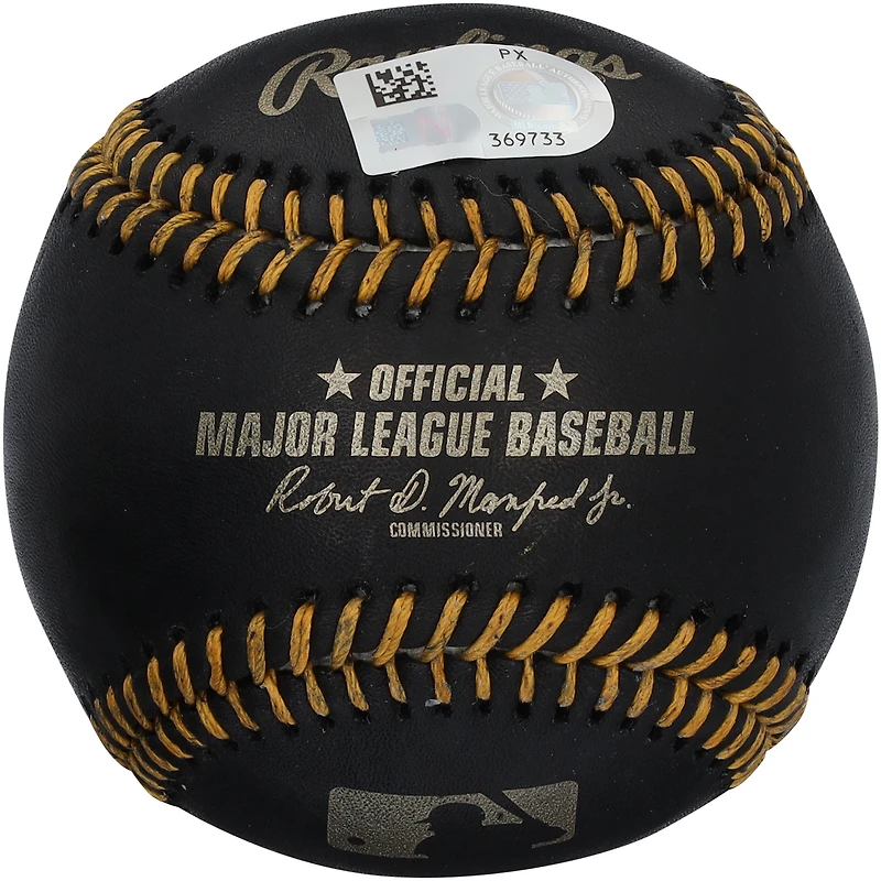 Jasson Domínguez New York Yankees Autographed Black Leather Baseball
