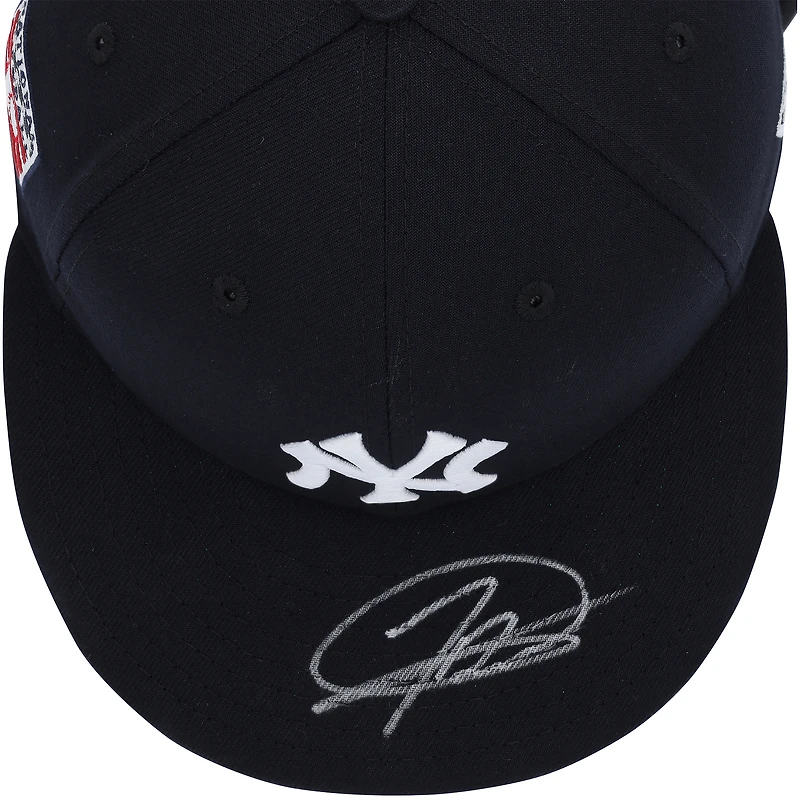 Jasson Domínguez New York Yankees Autographed Game-Used Navy New Era Cap vs. Philadelphia Phillies on July 27, 2025 - Hall of Fame Weekend