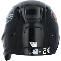 Jasson Domínguez New York Yankees Autographed Game-Used #24 Navy Batting Helmet vs. Milwaukee Brewers on March 30, 2025