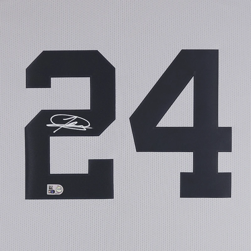 Jasson Domínguez New York Yankees Autographed Gray Nike Limited Jersey