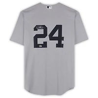 Jasson Domínguez New York Yankees Autographed Gray Nike Replica Jersey