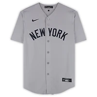 Jasson Domínguez New York Yankees Autographed Gray Nike Replica Jersey