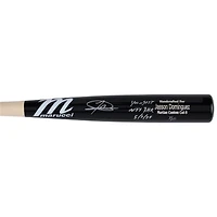 Jasson Domínguez New York Yankees Autographed Marucci Game Model Bat with "Youngest NYY 3 HR 5/9/25" Inscription - Limited Edition of 10