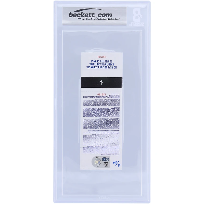 Billet autographié par Jasson Domínguez pour les débuts en MLB et le premier coup de circuit des Yankees de New York des Astros de Houston le 1er septembre 2023 - Édition limitée à 89 exemplaires - Authentifié par BAS