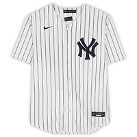Jasson Domínguez New York Yankees Autographed White Nike Replica Jersey