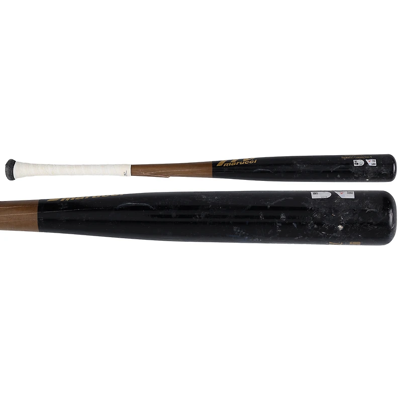 Jasson Domínguez New York Yankees Game-Used Black Marucci Broken Bat vs. Miami Marlins on August 3, 2025