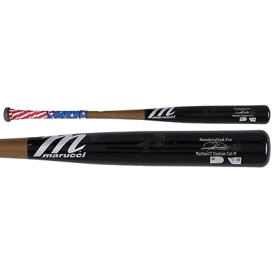 Jasson Domínguez New York Yankees Game-Used Black Marucci Broken Bat vs. Texas Rangers on August 5, 2025