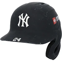 Jasson Domínguez New York Yankees Game-Used #24 Navy Batting Helmet vs. Baltimore Orioles on Septmeber 18, 2025