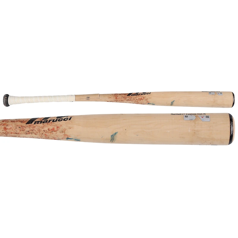 Jasson Domínguez New York Yankees Game-Used Tan Marucci Broken Bat vs. Texas Rangers on August 5, 2025