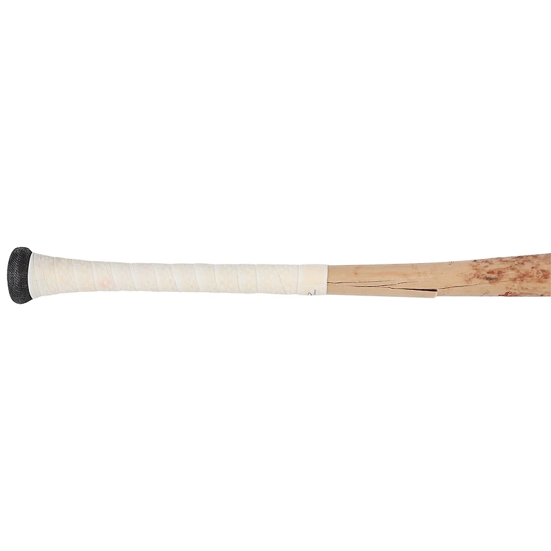 Bâton cassé Tan Marucci utilisé par Jasson Domínguez, des Yankees de New York, lors du match contre les Rangers du Texas le 5 août 2025