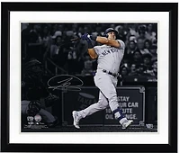 Jasson Dominguez New York Yankees Autographed 16" x 20" Home Run Spotlight Photograph