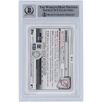 Carte de recrue 10 authentifiée signée par les fanatiques de Beckett de la série 1 Bowman 2020 #BP-8 de Jasson Dominguez des Yankees de New York
